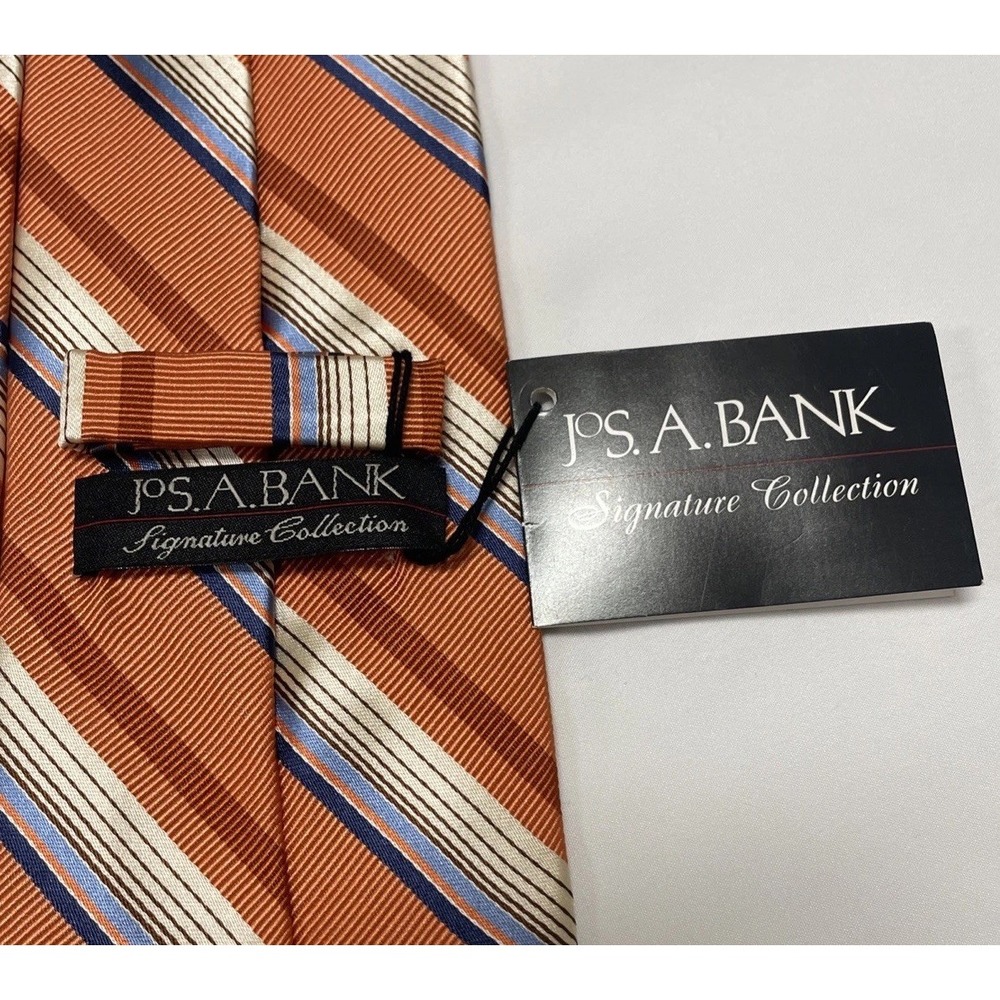 JoS. A. BANK SIGNATURE COLLECTION STRIPED TIE - TIES‎ - DESIGNER TIES NWT - Picture 5 of 5